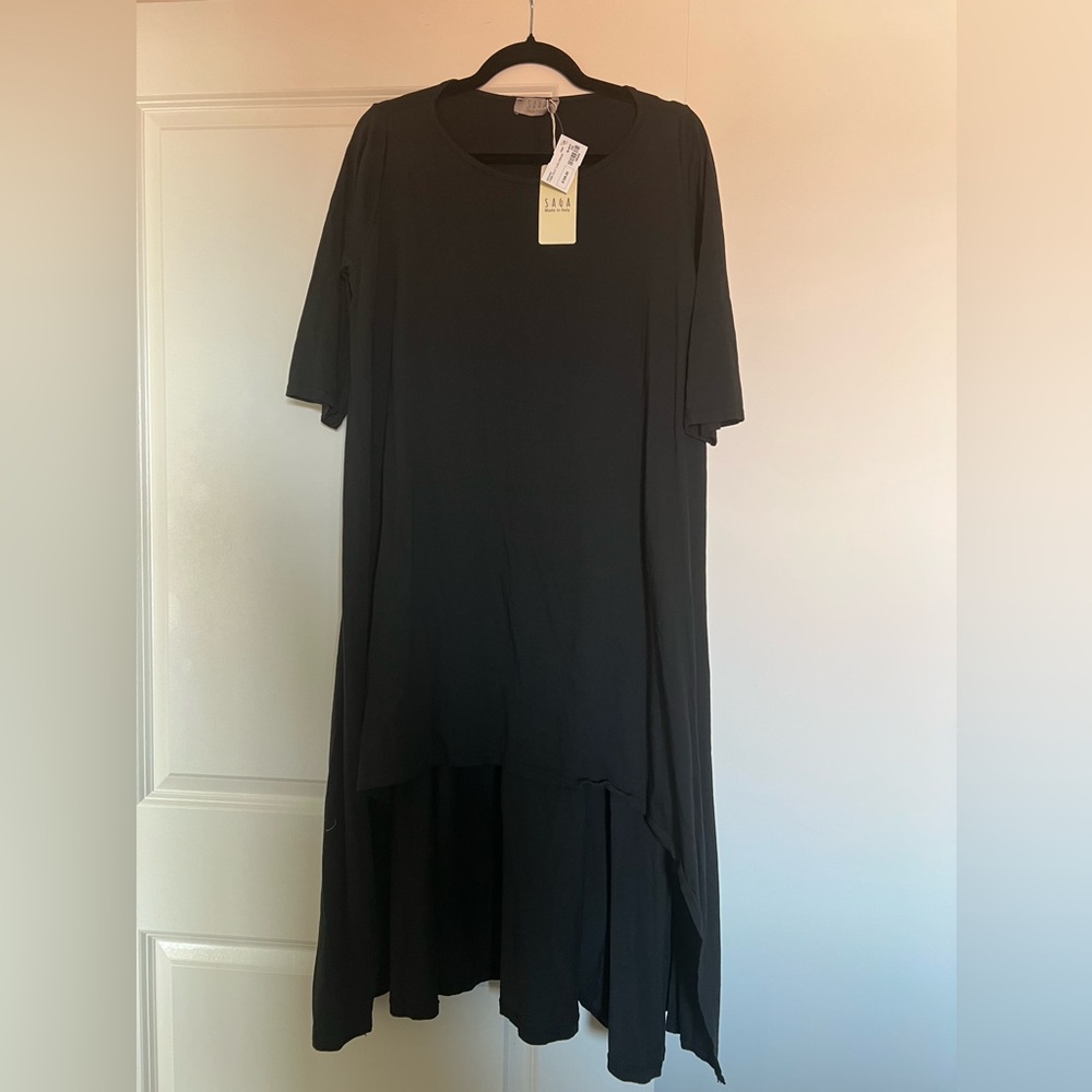 NWT - SAGA Black Tunic Dress